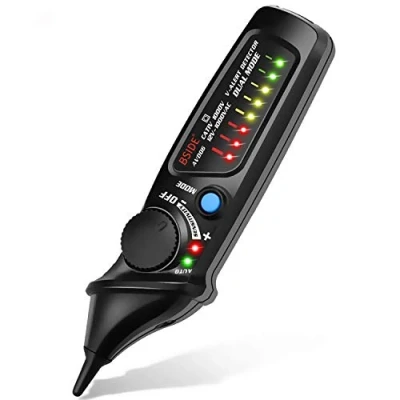 Immagine di Bside Rilevatore di Tensione Senza Contatto AC voltage Tester Pen 121000V Penna elettrica Automatica/Manuale Sensibilità regolabile NCV Filo vivo con Indicatore LED e Torcia