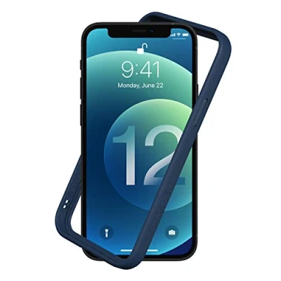 Immagine di RhinoShield Bumper Case compatible with [iPhone 12 Pro Max] CrashGuard NX Shock Absorbent Slim Design Protective Cover 3.5M / 11ft Drop Protection Navy Blue