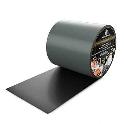 Immagine di HSS Nastro per riparazioni di tetti Tecnologia MicroSealant efficace, durevole e applicabile a tutti autoadesivo (15 cm larghezza / 2,5 m lunghezza, Grigio)