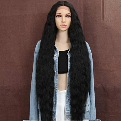 Immagine di Style Icon Parrucche Per Capelli Anteriori Lunghe In Pizzo Ondulato Da 40/100cm Sintetiche Donna