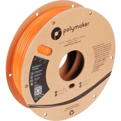 Immagine di Polymaker PD01006 PolyFlex TPU 95A Filamento per stampante 3D flessibile 1.75 mm 750 g Arancione 1 pz.