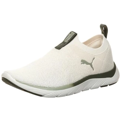Immagine di PUMA Softride Remi Slip on Knit Wn&#039;s, Scarpe per Jogging su Strada Donna, Bianco Caldo Scuro Loden Lux Army, 38.5 EU