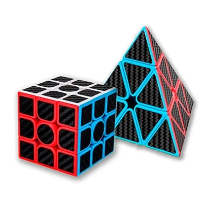 Immagine di MAGIC SELECT Meilong Moyu Cubing Classroom, in fibra di carbonio, adesivo antiscivolo con rotazione più veloce, facile e morbido, puzzle 3D, principianti professionisti (Ca2)