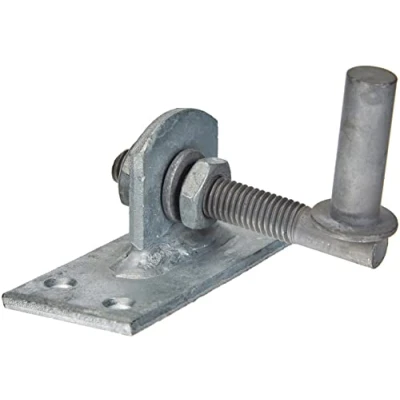Immagine di Alberts 318758 Cardine da avvitare, regolabile di 20 mm, zincato a caldo, entrata Ø13 piastra 100 x 40 mm