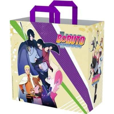 Immagine di Konix Boruto Naruto Next Generations Borsa shopper 40 x 45 20 cm Materiale riciclato Beige