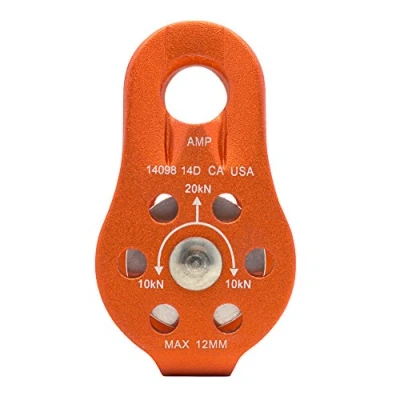 Immagine di Fusion Climb Nuro Fisso Laterali in Alluminio puleggia Arancione 20KN