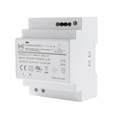 Immagine di SeKi alimentatore di rete per guida DIN H 100 12 V 7,1 A 85 W Rail Watt (7,1 A)