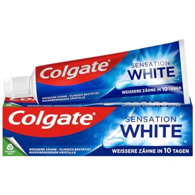 Immagine di Colgate Dentifricio Sensation White 12 x 75 ml rimozione dello scolorimento superficiale sbiancamento dei denti per bianchi persistenti