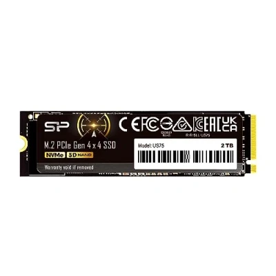 Immagine di Silicon Power 2TB US75 NVMe 4.0 Gen4 PCIe M.2 SSD R/W up to 7,000/6,500 MB/s (SP02KGBP44US7505)