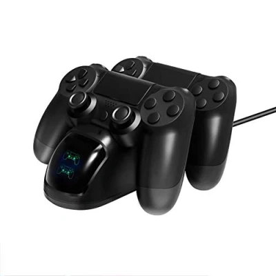 Immagine di Caricabatterie Controller, Dual USB Ricarica Rapida Stazione di Controller con Display a LED per Controller/S