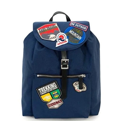 Immagine di Invicta Apino Heritage Patch Zaino, Uomo, Taglia: One Size, Blue