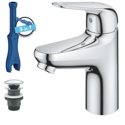 Immagine di GROHE Swift Miscelatore monocomando per lavabo, Taglia S, cromo, 24323001