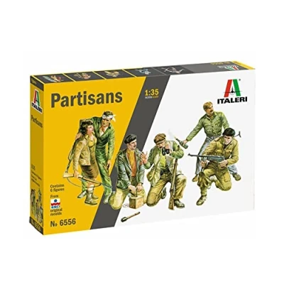 Immagine di Italeri 6556 Partisans, scala 1/35, plastic model kit, modello in plastica da montare, modellismo, figurini militari, Grigio