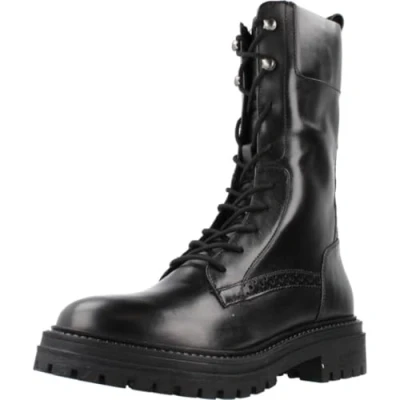 Immagine di Geox D Iridea Stivaletti stringati, Donna, Taglia: 39, Black Pelle