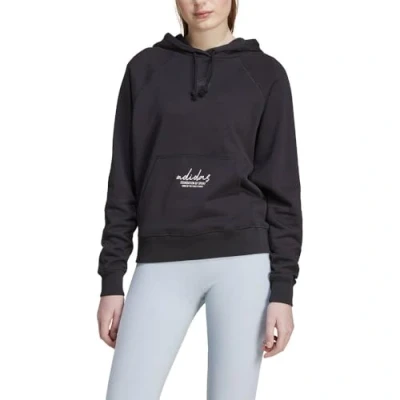 Immagine di adidas Felpa con Cappuccio da Donna in Spugna Francese Ricamo Grafico (Confezione 1)