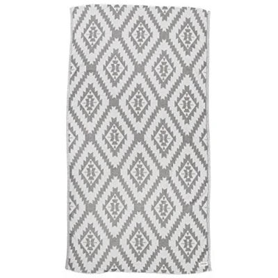 Immagine di Bersuse 100% Cotone Zipolite Asciugamano Turco Fouta Telo Mare e Bagno Grigio Argento