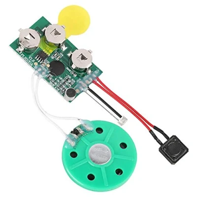 Immagine di Chip per Biglietti di Auguri Fai da Te, modulo Audio Registrazione in Loop ripetibile 60 Secondi Natale, scatole, Giocattoli Bambini