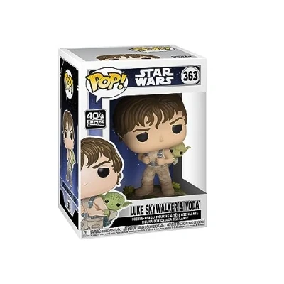 Immagine di Funko Pop! Star Wars: ESB Training Luke Skywalker And Yoda with Figura in Vinile da Collezione Idea Regalo Merchandising Ufficiale Giocattoli per Bambini e Adulti Movies Fans