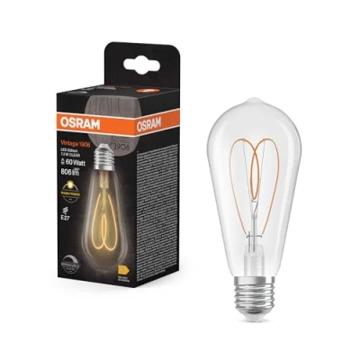 Immagine di OSRAM LED Vintage ST64 E27 7,2W 927 Cuore Filamento dimmerabile
