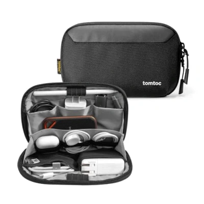 Immagine di tomtoc Borsa per Cavi, Custodia Elettronica Tecnologica Accessori Computer Portatili da Viaggio Adattatore, Caricabatterie, Cavo, Disco Rigido, Regali