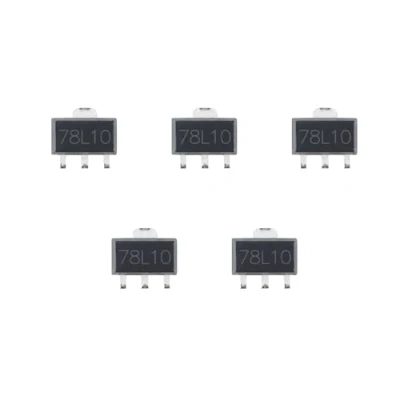 Immagine di Kit di 5 regolatori tensione 10V 100mA 7810 78L10 L78L10 L78L10C SOT 89