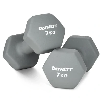 Immagine di Athlyt Set di Manubri Rivestiti in Neoprene, 2 x 7kg