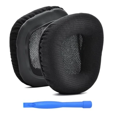 Immagine di MMOBIEL Cuscinetti Auricolari di Ricambio per Corsair Void Elite Wireless/PRO/SE/Surround/Elite/Void, Wired &amp; Wireless RGB Gaming Headset Cuffie Padiglioni