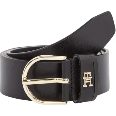 Immagine di Tommy Hilfiger Donna Cintura Essential Effortless 3,5 con Fibbia ad Ardiglione, Nero (Black), 70 cm