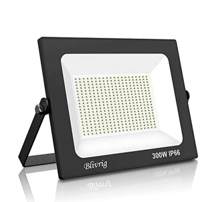 Immagine di Blivrig 300W Faretto LED da esterno Bianco Caldo 3000K, 30000LM Faro Parete, Impermeabile IP66 Fari Luce Bianca Calda Proiettore per Cortile Cantiere Giardino