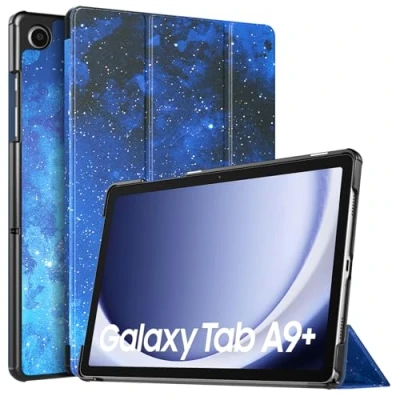 Immagine di TiMOVO Custodia Compatibile con Samsung Galaxy Tab A9+/A9 Plus 11&quot; 2023 SM X210/X216/X218, Sottile e Leggero, Cover Protettiva a Guscio Posteriore Rigido per A9+, CieloStellatoBlu