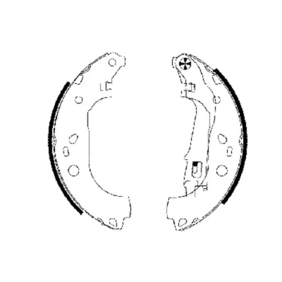 Immagine di TEXTAR 91062000 Ganasce freno 228,6 42 con leva a mano FIAT: Doblo I Station Wagon, Cargo, Idea, LANCIA: Musa