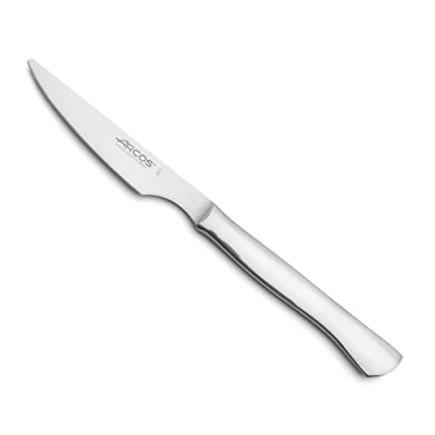 Immagine di Arcos Coltelli da Tavolo Coltello tavola Bistecca Monoblocco monopecco in Acciaio Inox 100 mm Colore Argento