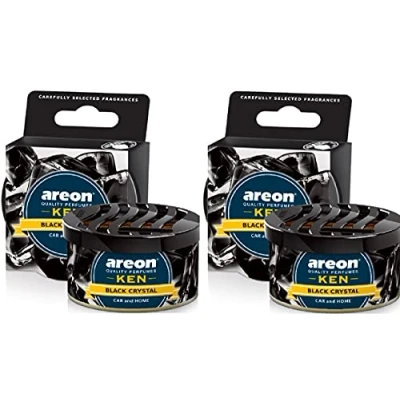 Immagine di Areon Ken Deodorante Auto Cristallo Nero Ambiente Profumatore Contenitore Scatola Originale Profumo Interni Casa 3D ( Black Crystal Set x 3 )