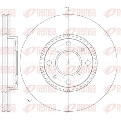 Immagine di REMSA 61002.10 Disco freno Assale anteriore 251,7, 251,7 20 4 ventilato SUZUKI: SWIFT 3, Splash, OPEL: Agila B