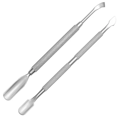Immagine di Olakin 2 Pezzi Spingi Cuticole Professionale, Spingicuticole per Unghie a Doppia Testa in Acciaio Inox, Raschietto Gel Smalto Le delle
