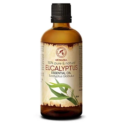 Immagine di Olio Essenziale di Eucalipto 100ml Eucalyptus Globulus Naturale e Puro al 100% Allevia la Tensione Buon Umore Rilassante Può Essere Usato in Diffusori ad Ultrasuoni Bagno Sauna SPA
