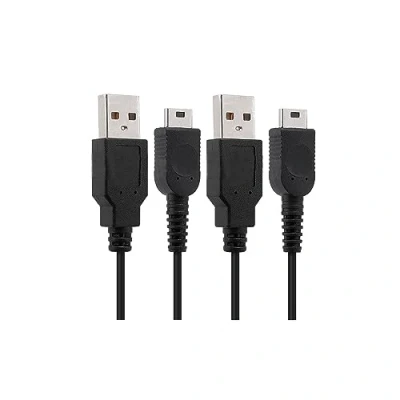 Immagine di CHILDMORY 2 cavi di ricarica USB da 4 Ft, 1,2 m, adattatore per Game Boy Micro GBM Console