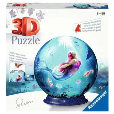 Immagine di Ravensburger Ball Sirene Meerjungfrauen Puzzle 3D 11250 Sirenette incantevoli 72 pezzi dai 6 anni in su, Multicolore