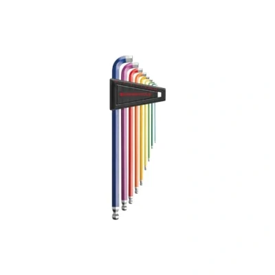 Immagine di Chiave a perno angolare 90/100 PB 2222.LH 10 RB versione extra corta con possibilità di 90 100 Dimensioni: 1.5/2/2.5/3/4/5/6/8/10 mm