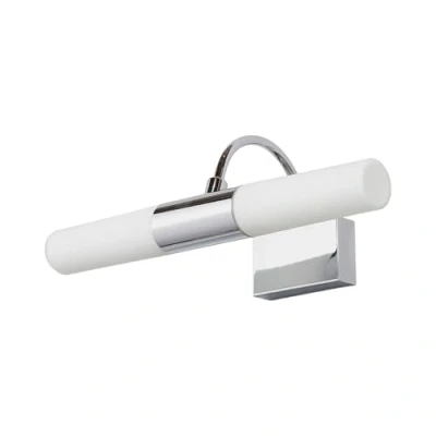 Immagine di applique &#039;Devran&#039; dimmerabile (Moderno) colore Argento, in Metallo ad es. Bagno (2 luci, G9) di Lindby per bagno,