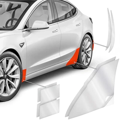 Immagine di Luxshield Pellicola Protezione Passaruota per Tesla Model 3 I 2017 2024 di da Pietrisco Accessori Tuning Trasparente Lucido