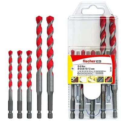 Immagine di Fischer 561649 D U Hex Set 5 12 mm parti Assortimento punte universali