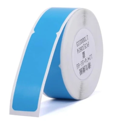 Immagine di NIIMBOT A2K18638501 Rotolo di etichette 72 x 12.5 mm Blu 65 pz. Etichetta per cavi