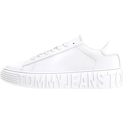Immagine di Tommy Jeans Cupsole Sneakers basse, Donna, Taglia: 39, White Pelle