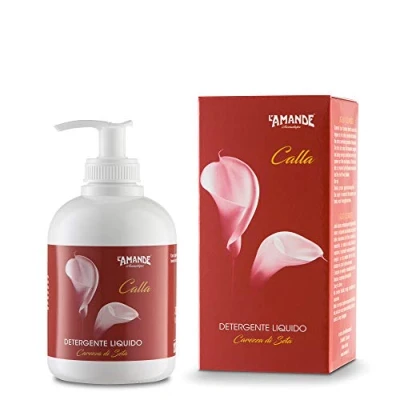 Immagine di L&#039;AMANDE Sapone Liquido Mani e Corpo Fresco Delicato, Bagnoschiuma Gel Detergente Nutriente Idratante, Docciaschiuma Naturale con Note di Rosa, Bergamotto, Gelsomino Calla 300 ml