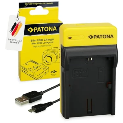 Immagine di PATONA Slim Caricatore per LP E6NH E6N E6 Batterie Compatibile con Canon EOS R7 R6II R5 7D 6D 5D Mark II III IV 60D 70D 80D 90