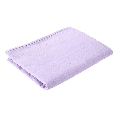 Immagine di Lenzuolo da salone Lenzuola massaggio a 8 colori SPA Copridivano Morbido copriletto in cotone con foro sul viso(Lilac)