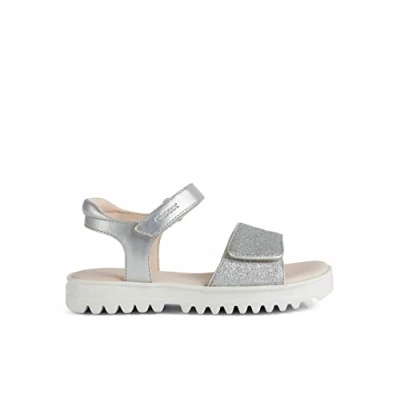 Immagine di Geox J Sandal Coralie Gir, Sandali Bambine e ragazze, Argento (C1007 Silver), 39 EU