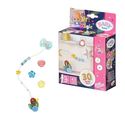 Immagine di BABY Born 830017 Birthday Interactive Magic Dummy 43 cm For Toddlers 3 Years and Up Opens Closes Doll&#039;s Eyes Includes Colourful Chain