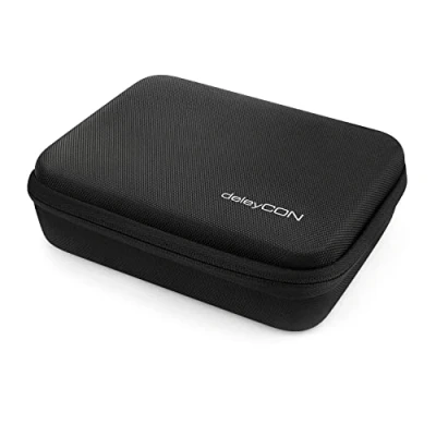 Immagine di deleyCON Tasca Hardcase per GoPro Action Camera &amp; Accessori Robusto Resistente Protezione Dalla Polvere Dagli Urti HERO 13, 12, 11, 10, 9 Dimensione L Nero